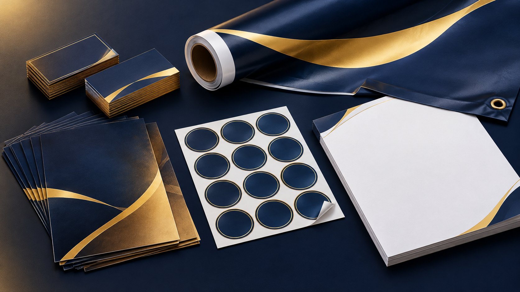 Printed visiting cards, banners and flyers by Puhor